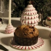 ALESSI Panettone serving plate. Hand-decorated.