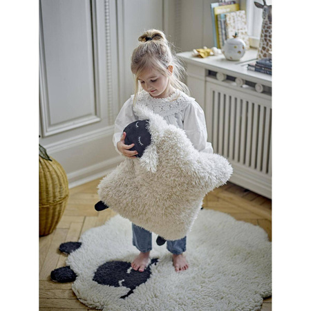 Dolly Rug, White, Wool
