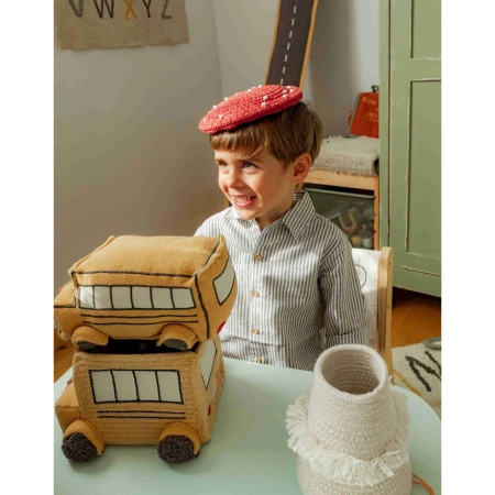 Kosz Lorena Canals TOADSTOOL czerwono beżowy