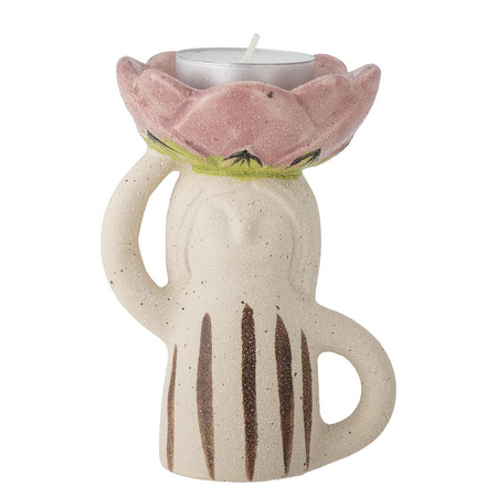 Świecznik Ozdobny Bloomingville CLARABEL różowy