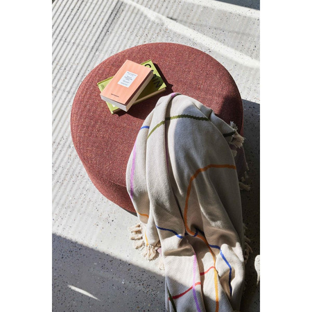 Puf Hübsch MARSHMELLOW czerwony large