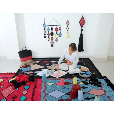 Dywan bawełniany Lorena Canals ASSA różowy 120 x 185 cm