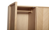 HÜBSCH HERRINGBONE cabinet natural size L
