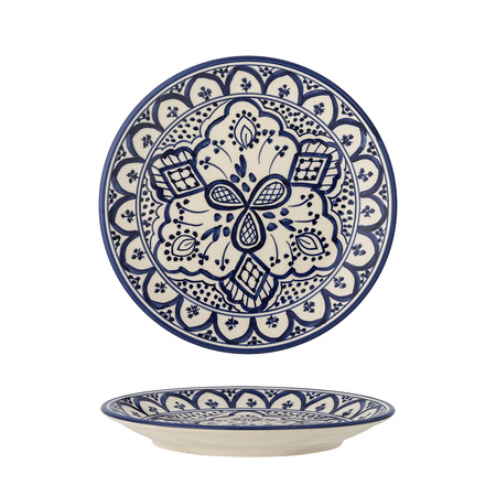Karlie Plate, Blue, Stoneware