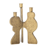 Lux Candle Holder, Gold, Metal