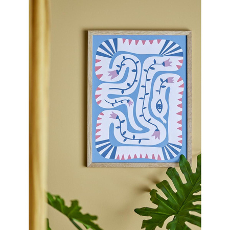 Ilustracja Z Ramą Bloomingville HEBI naturalny