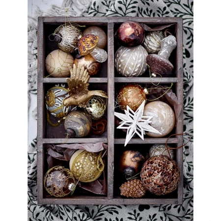 Chue Ornament, Silver, Plastic