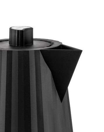 Electric kettle ALESSI Plissé 1.7L black