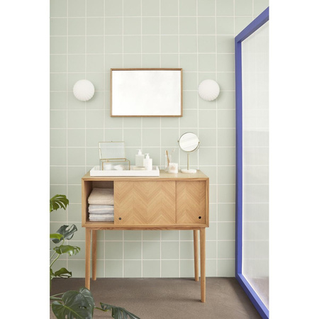 Słoik do przechowywania Hübsch POP biały small (zestaw 2)