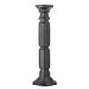 Millas Candle Holder, Black, Ceramic