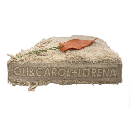 Bawełniana książeczka Lorena Canals OLI&CAROL beżowa