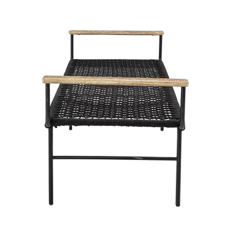 Mundo Bench, Black, Metal