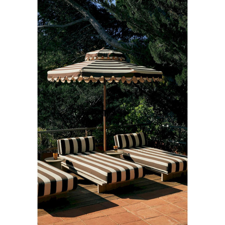 Outdoor daybed teak, stracciatella