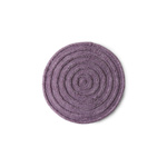 Round woolen rug lilac (150x150cm)