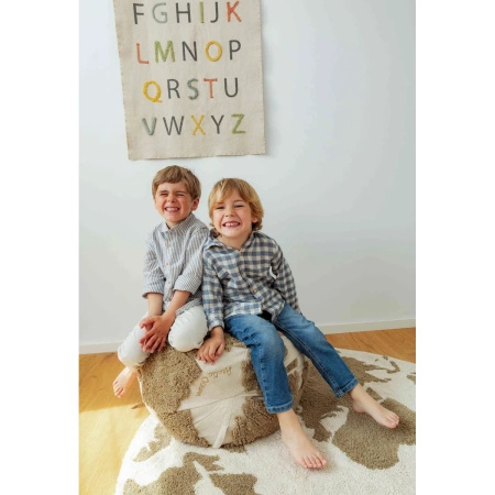 Puf Lorena Canals RUGCYCLED beżowy