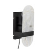 Taco Wall Lamp, Black, Alabaster