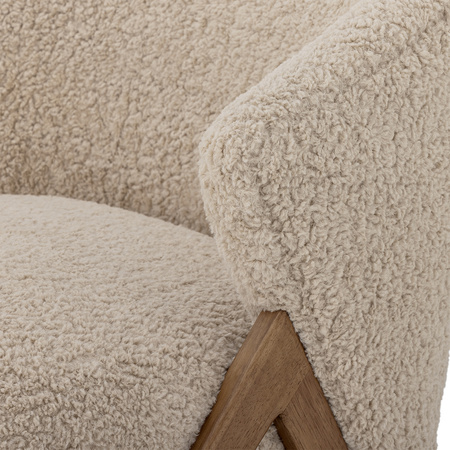 Camino Lounge Chair, Nature, Rubberwood