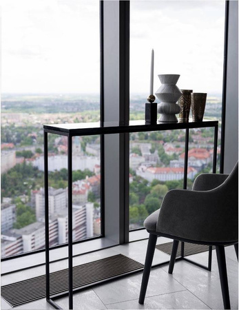 Konsola Igne Furniture FLEUR BLACK czarna