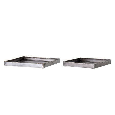 Set of 2 BLOOMINGVILLE CODY Trays Black