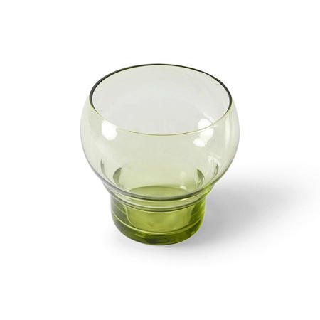 70s glassware: bulb glasses mint green (set of 4)