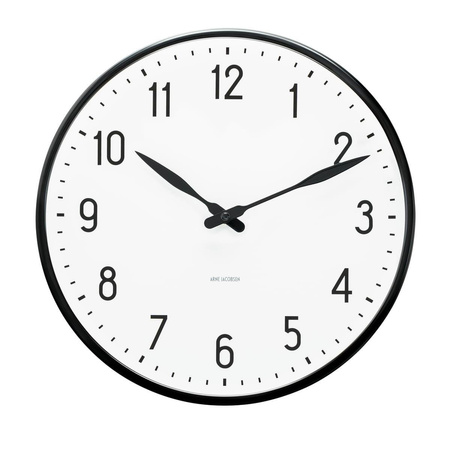Station Wall clock Ø29 cm white/black