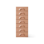 Chest of 7 drawers, blush