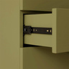Spacious drawer cabinet army green