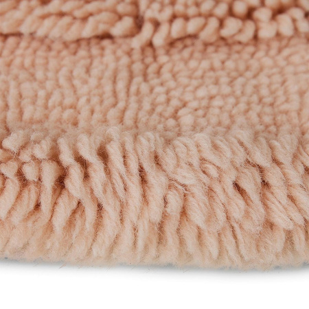 Round woolen rug soft pink (150x150cm)