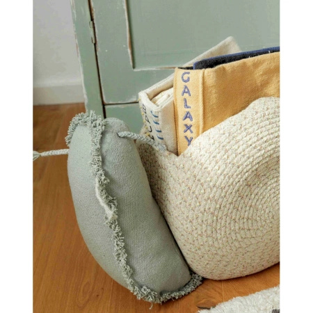 Kosz Lorena Canals SNAIL zielono beżowy