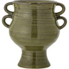Raia Flowerpot, Green, Stoneware