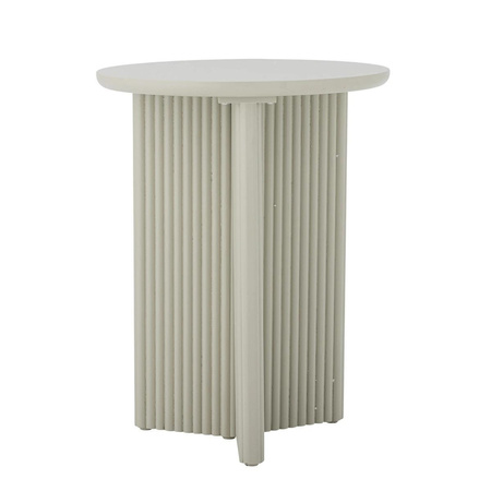 Edith Side Table, White, Firwood
