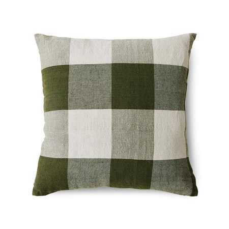 Poduszka hkliving LOWLANDS zielona rozmiar 50x50 cm