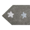 Dywan bawełniany Lorena Canals TRICOLOR STARS szary 160 x 120 cm