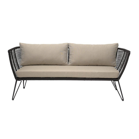 Sofa ogrodowa Bloomingville Mundo czarna