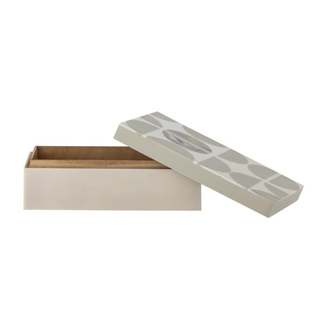Kabela Box w/Lid, Grey, Resin