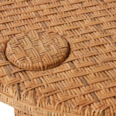 Rattan woven coffee table
