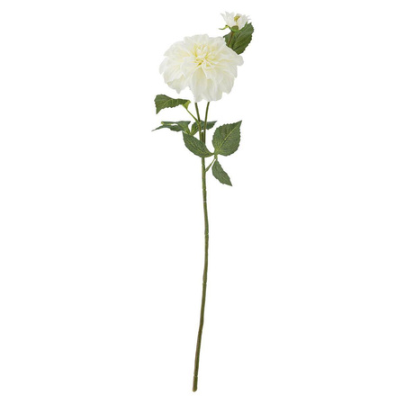 Dahlia Stem, White, Artificial Flowers