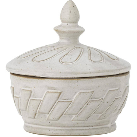 Pauline Jar w/Lid, Nature, Stoneware