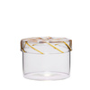 Słoik do przechowywania Hübsch HEIR transparentny low