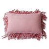 Rugged woolen cushion pink (70x45cm)