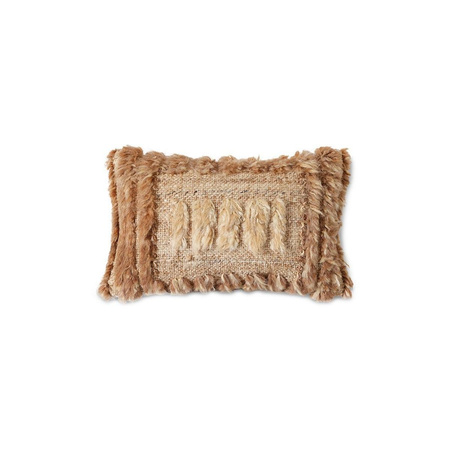 Poduszka hkliving FURRY brązowa rozmiar 40x25 cm
