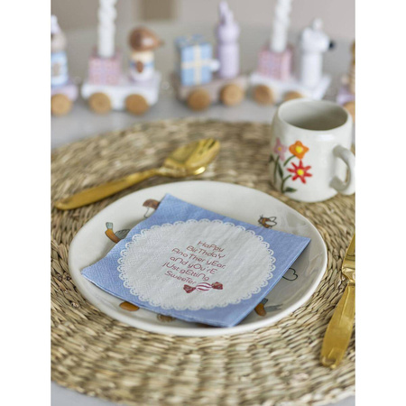 Oscar Napkin, Blue, FSC® Mix, Paper