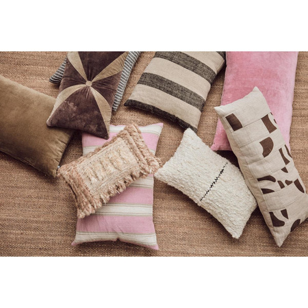Poduszka hkliving WOVEN różowa rozmiar 60x40 cm