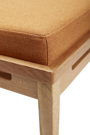 Leżanka Hübsch AMBER beżowo naturalno pomarańczowa