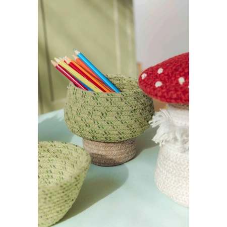 Kosz Lorena Canals TREE zielono beżowy