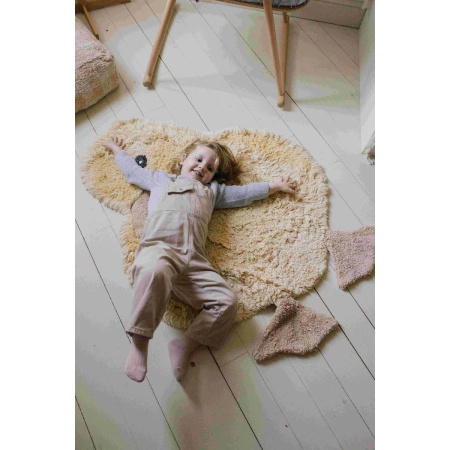 Dywan bawełniany Lorena Canals ANIMAL RUGS żółty 120 x 95 cm