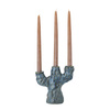 Tahoka Candle Holder, Blue, Stoneware