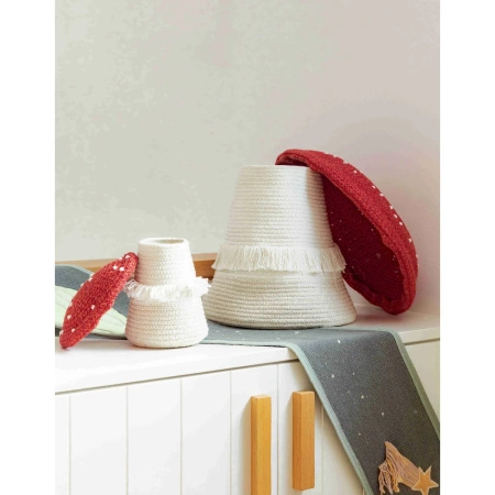 Kosz Lorena Canals TOADSTOOL czerwono beżowy