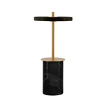 Portable table lamp with built-in lithium-Ion battery UMAGE Asteria Move Mini - Black Marble