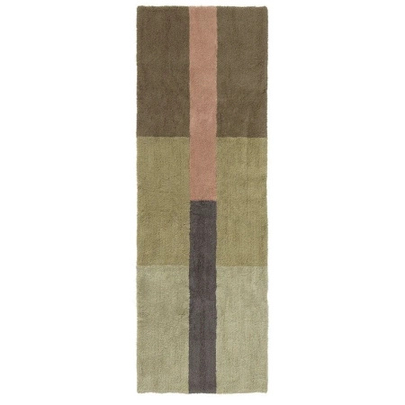 Dywan wełniany Lorena Canals CHROMA wielokolorowy 80 x 230 cm